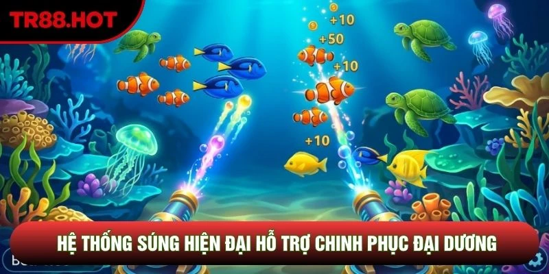 Hệ thống súng hiện đại hỗ trợ chinh phục đại dương Hệ thống súng hiện đại hỗ trợ chinh phục đại dương