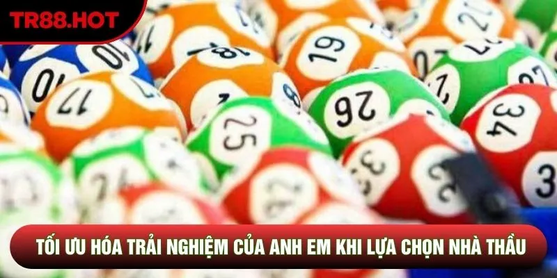 Tối ưu hóa trải nghiệm của anh em khi lựa chọn nhà thầu Tối ưu hóa trải nghiệm của anh em khi lựa chọn nhà thầu